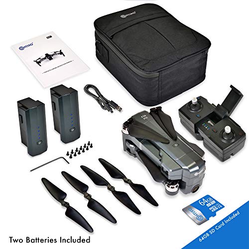 Contixo Quadcopter GPS Foldable 4K HD Camera Drones - 60 Minutes Longest Flight Time - Brushless Motors Drone with Camera for Adults - Extra 1 Battery 64GB SD Card Carrying Case from Contixo