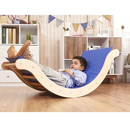 Costzon Climbing Ladder for Toddler with Ramp/Padding, 3-in-1 Baby Wooden Activity Climber Toys for Sliding and Climbing, Safety Kids Indoor Outdoor Vaulted Ladder Playset (3 in 1 Climbing Ladder) from Costzon