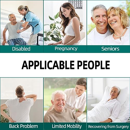 Toilet Assist Tool 2pcs, Long Handle Reach Comfort Bottom Wiper for Independent Daily Living, One for Household, One for Traveling from Fanwer