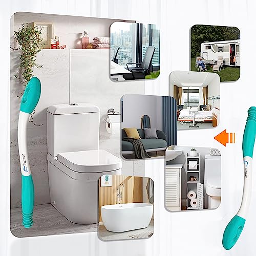 Toilet Assist Tool 2pcs, Long Handle Reach Comfort Bottom Wiper for Independent Daily Living, One for Household, One for Traveling from Fanwer
