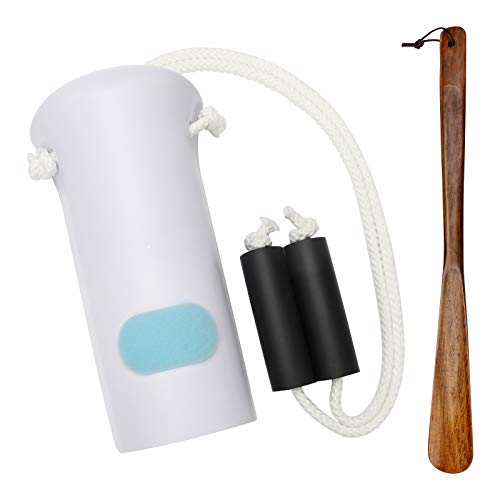 AHIER Sock Aid, Flexible Sock Aid Kit with Shoe Horn, Socks Helper Sock Puller Aid Easy On and Off, Sock Aid Assist with Foam & Shoe Horn Long Handle by Ahier