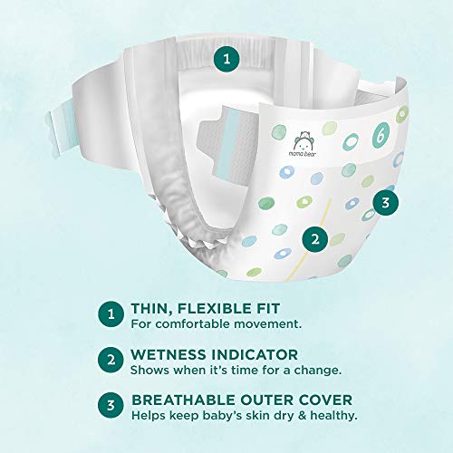 Amazon Brand - Mama Bear Gentle Touch Diapers, Hypoallergenic, Size 6, 108 Count (4 packs of 27) by Amazon.com Services, LLC