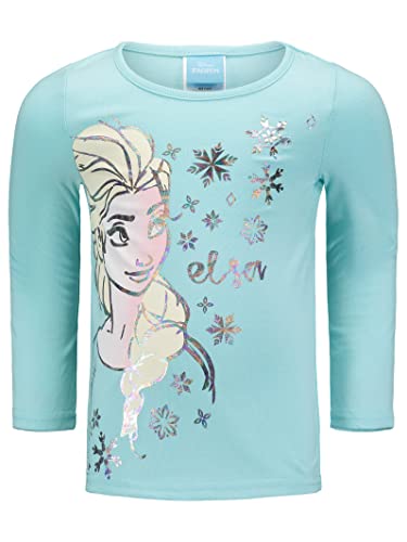 Disney Frozen Elsa Toddler Girls 3 Piece Outfit Set: Vest T-Shirt Legging Aqua/Grey 5T by H.I.S. International