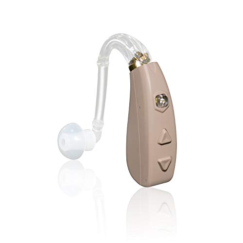 Banglijian Hearing Aid Rechargeable Ziv-206 with 4 Channels Layered Noise Reduction Adaptive Feedback Cancellation-Two Types of Sound Tubes(One Unit) from Banglijian