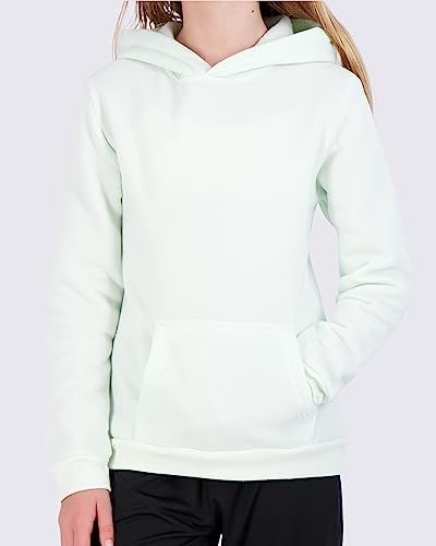 3 Pack: Youth Girls Fleece Long Sleeve cute Soft Pullover Hoodie Sweatshirt Teen fashion Sweater Uniform Active Athletic Gym Tops Clothes Kids Plain Black Blue Dry Fit Ninos Warm - Set 1 , M (10-12) from 