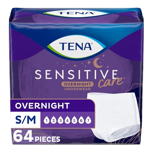 Tena Intimates Incontinence Overnight Underwear for Women, Size Small / Medium, 64 ct by Johnson & Johnson