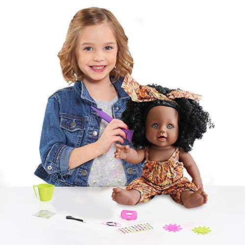 Nice2You Black Dolls 12in American African Girl Baby Doll for Kids Aged 2 3 4 5 6 7 Years Fashion Play Doll Reborn Baby Toy Doll - Life Size Soft Adjustable Perfect for Birthday from Nice2you