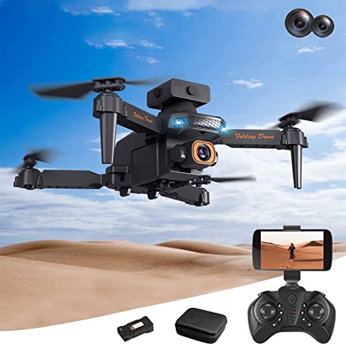 Aerial Photography Drone - Mini Foldable Remote Control Quadcopter with HD 1080P FPV Camera, Altitude Hold, Headless Mode and One Key Start, Gifts for Boys Girls by topliu