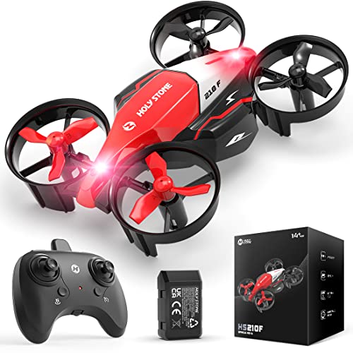 Holy Stone Mini Drone for Kids, HS210F 2 In 1 Small Indoor RC Quadcopter Helicopter Plane with Modular Battery, Land and Fly Mode, Auto Hovering, 3D Flip, Headless Mode, Toy Gift for Boys and Girls by Holy Stone