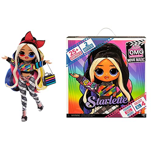 LOL Surprise OMG Movie Magic Starlette Fashion Doll with 25 Surprises Including 2 Fashion Outfits, 3D Glasses, Movie Accessories and Reusable Playset â Great Gift for Girls Ages 4+ by MGA Entertainment