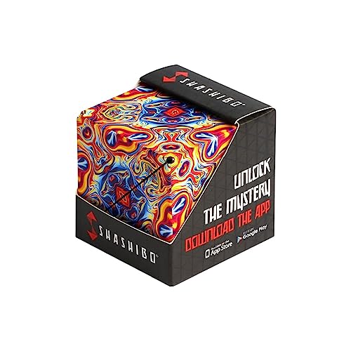 SHASHIBO Shape Shifting Box - Award-Winning, Patented Fidget Cube w/ 36 Rare Earth Magnets - Extraordinary 3D Magic Cube â Shashibo Cube Magnet Fidget Toy Transforms Into Over 70 Shapes (Spaced Out) from Shashibo
