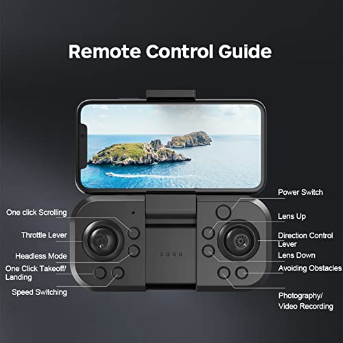 GBSELL Drone - K9 Series -18+ Mins Flight Time, 4K HD Camera, 3-Level Flight Speed,3-Level Flight Speed,LED Light, Gesture Control RC Quadcopter with Batteries (Orange K916) by K9 High Quality Series