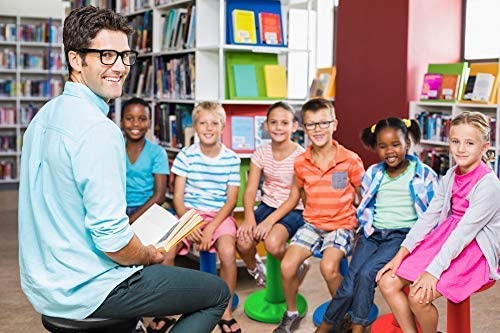 Active Kids Chair by Studico â Wobble Chairs Juniors/Pre-Teens (Grades 3-7) - Flexible Seating Classroom- Children Who Canât Sit Still - 17.75" Wobble Chair - Corrects Posture | Black from Studico