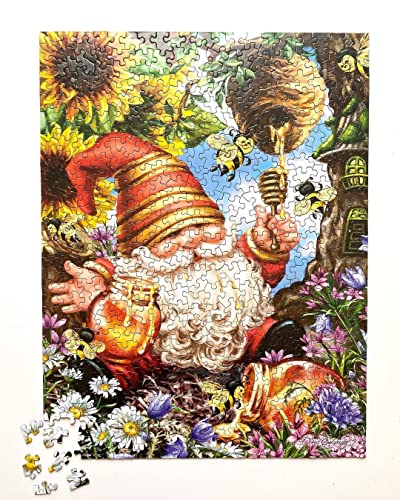 Springbok's 500 Piece Jigsaw Puzzle Gnome Worries Bee Happy - Made in USA from Springbok