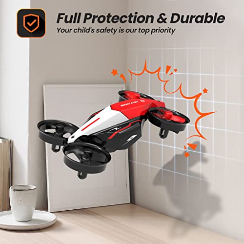 Holy Stone Mini Drone for Kids, HS210F 2 In 1 Small Indoor RC Quadcopter Helicopter Plane with Modular Battery, Land and Fly Mode, Auto Hovering, 3D Flip, Headless Mode, Toy Gift for Boys and Girls by Holy Stone