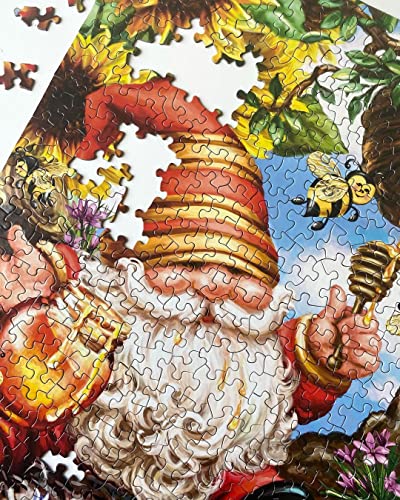 Springbok's 500 Piece Jigsaw Puzzle Gnome Worries Bee Happy - Made in USA from Springbok