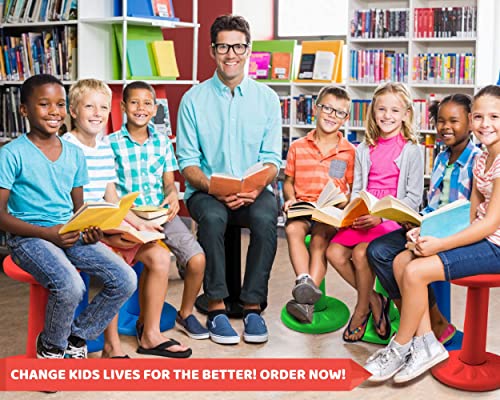 Active Kids Chair by Studico â Wobble Chairs Juniors/Pre-Teens (Grades 3-7) - Flexible Seating Classroom- Children Who Canât Sit Still - 17.75" Wobble Chair - Corrects Posture | Black from Studico