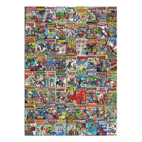 Marvel Comics Covers Superheroes 3000-Piece Jigsaw Puzzle For Kids and Adults | Brain Teaser, Educational Developmental Toys & Games, Building Kit Activities To Encourage Creative Play | 45 x 32 Inch from NMR Distribution