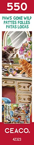 Ceaco - Paws Gone Wild - Kittens in The Bedroom -550 Piece Jigsaw Puzzle from Ceaco