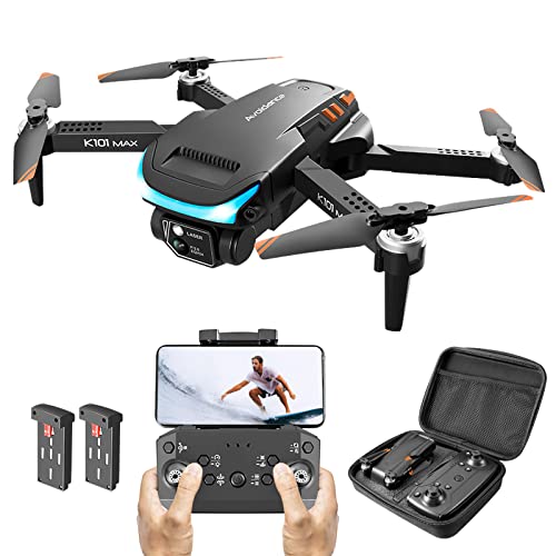 Drone with Camera for Kids Beginners Adults 1080P HD FPV Camera, Remote Control Helicopter Toys Gifts for Boys Girls, Altitude Hold, One Key Landing, Obstacle Avoidance, Speed Adjustment, Headless Mode, 3D Flips, 2 Modular Batteries from OKYUK