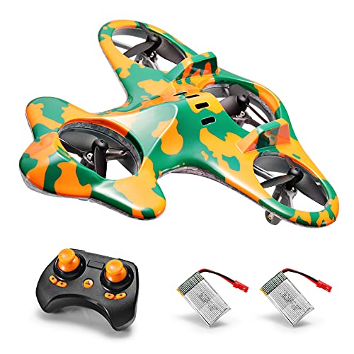 SainSmart Jr. Mini Drone for Kids, Hobby RC Quadcopter Remote Control Helicopters Toy with 2 Rechargeable Batteries, 3 Speed and 3D Flip for Adult Beginners, Green from SainSmart Jr.