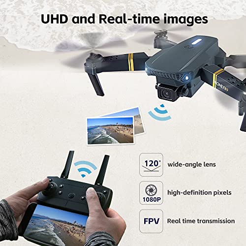 CHUBORY Drone for Beginners 40+ mins Long Flight Time WiFI FPV Drones with Camera for Adults-Kids 1080P HD 120Â°Wide-Angle Drone Quadcopter with Optical Flow Positioning,Follow me,3D Flip (2 Batteries) from Foshanshi chuboruijiajuyouxianzerengongsi