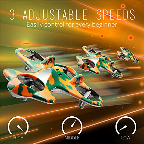 SainSmart Jr. Mini Drone for Kids, Hobby RC Quadcopter Remote Control Helicopters Toy with 2 Rechargeable Batteries, 3 Speed and 3D Flip for Adult Beginners, Green from SainSmart Jr.