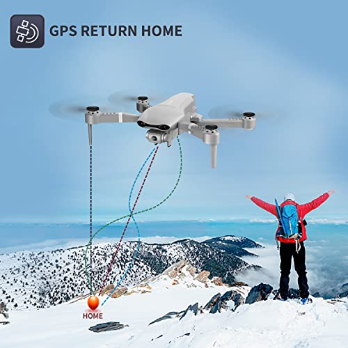 4DRC F3 GPS Drone with 4K Camera for Adults, RC Quadcopter With 5G FPV Live Video for beginners,2 Batteries and Carrying Case, Auto Return Home, Follow Me,Gravity Control,Waypoint Fly, Headless Mode from shantoushixiaowangguoshangmaoyouxiangongsi