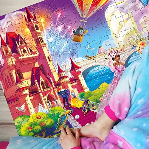 100 Piece Floor Puzzles for Kids Ages 4-8 â Big Jigsaw Puzzles for Toddlers Ages 3-5 by QUOKKA â Set of 3 Toys Unicorn, Princess and Dog Park â Gift for Girl and Boy Ages 6-8-10 from Adducate Ukarine LLC