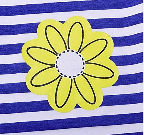 LUKYCILD Baby Girls Summer Clothes Casual Clothing Suit Short Sleeve Striped T-Shirt +Pants by 