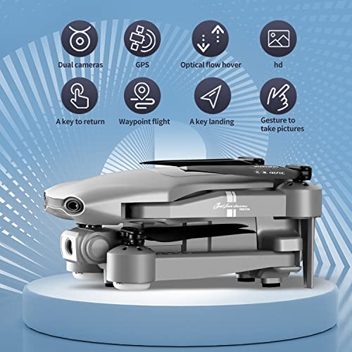 4DRC F3 GPS Drone with 4K Camera for Adults, RC Quadcopter With 5G FPV Live Video for beginners,2 Batteries and Carrying Case, Auto Return Home, Follow Me,Gravity Control,Waypoint Fly, Headless Mode from shantoushixiaowangguoshangmaoyouxiangongsi