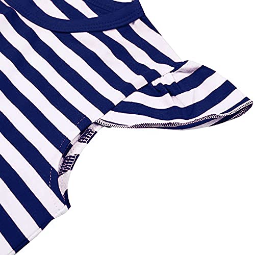 LUKYCILD Baby Girls Summer Clothes Casual Clothing Suit Short Sleeve Striped T-Shirt +Pants by 