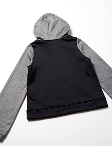 Under Armour Girls' Armour Fleece Full-Zip T-Shirt , Black (001)/White , Youth Large from Under Armour Apparel