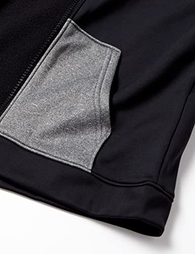 Under Armour Girls' Armour Fleece Full-Zip T-Shirt , Black (001)/White , Youth Large from Under Armour Apparel