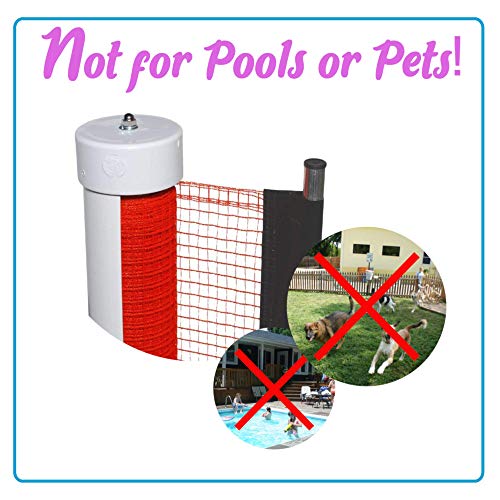 Kidkusion Retractable Driveway Guard, Black, 25' | Driveway Safety; Outdoor; Barrier; Adjustable by Kid Kusion