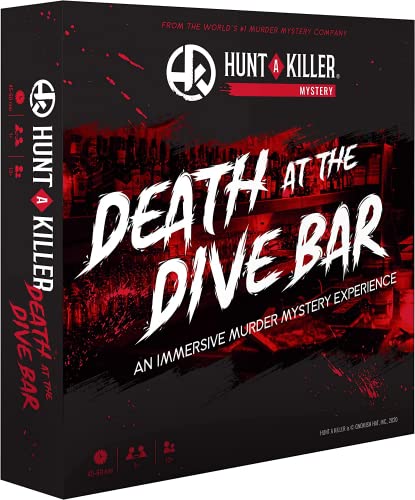 Hunt A Killer Death at The Dive Bar, Immersive Murder Mystery Game -Take on the Unsolved Case as an Independent Challenge, for Date Night or with Family & Friends as Detectives for Game Night, Age 14+ by Hunt A Killer