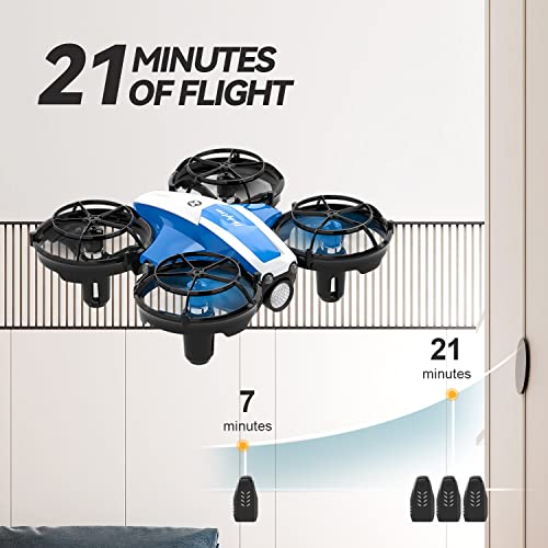 Holyton Mini Drone for Kids Beginners Adults, Hand Operated/Remote Control Quadcopter with 21Mins Flight Time,Auto Hover,Auto-rotation,Throw to Go,Circle Fly, Toys for Boys & Girls, Upgraded HS330 from Holyton