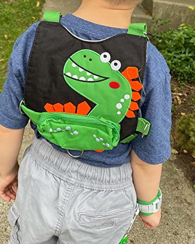 Hooyyene Toddler Harness Leash + Anti Lost Wrist Link, Child Safety Harness with Leash, Kids Walking Wristband Assistant Strap Belt for Boys, Girls and Babies Outdoor Activity by Hooyyene