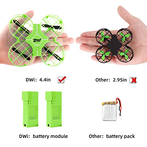 Dwi Dowellin 4.5 Inch Mini Drone for Kids One Key Take Off Landing Spin Flips RC Small Drones Crash Proof for Beginners Boys and Girls Quadcopter Toys, Green from Dwi Dowellin