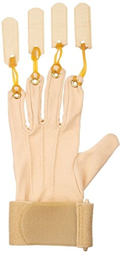 Sammons Preston Deluxe Traction Exercise Glove with Thumb, Hand and Finger Strengthening Glove for Finger & Thumb Extension, Hand Exerciser for Therapy, Recovery, & Rehabilitation, Small/Medium, Right by Patterson Medical Holdings Inc.