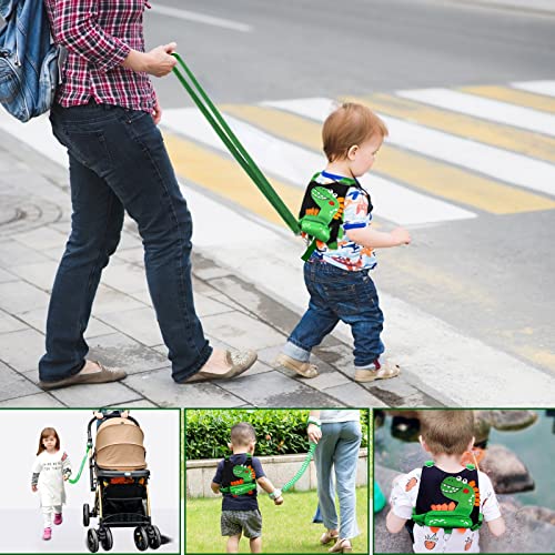 Hooyyene Toddler Harness Leash + Anti Lost Wrist Link, Child Safety Harness with Leash, Kids Walking Wristband Assistant Strap Belt for Boys, Girls and Babies Outdoor Activity by Hooyyene