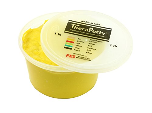 CanDo Sparkle Theraputty - 1 lb - Yellow - X-Soft from CanDo