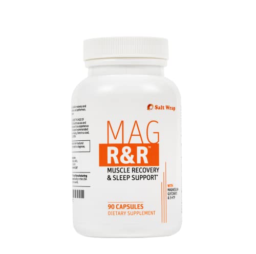 SaltWrap Mag R&R - Prevent & Relieve Night Leg Cramps, Spasms, Tension & Muscle Pain - Natural Muscle Relaxer Supplement with Magnesium Glycinate â Sleep Aid for Muscle Cramp Relief, 90 Capsules from SaltWrap