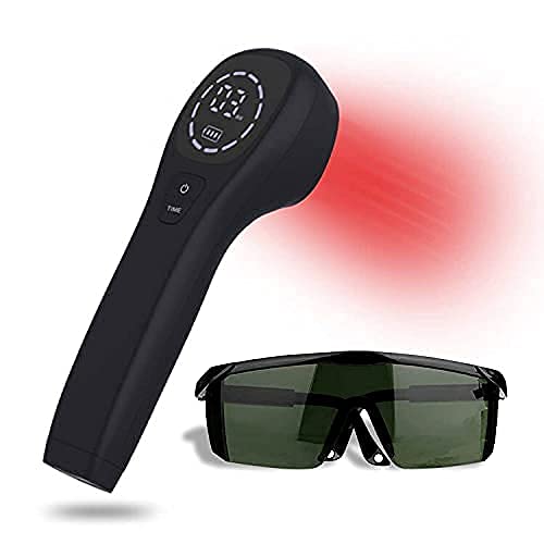 Cold Laser Human/Vet Device with LED Display Targets Joint and Muscles Directly for Pain ReliefInfrared Light(2x808nm +12X650nm) by KTS
