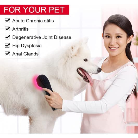 Cold Laser Human/Vet Device with LED Display Targets Joint and Muscles Directly for Pain ReliefInfrared Light(2x808nm +12X650nm) by KTS