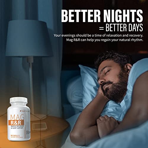 SaltWrap Mag R&R - Prevent & Relieve Night Leg Cramps, Spasms, Tension & Muscle Pain - Natural Muscle Relaxer Supplement with Magnesium Glycinate â Sleep Aid for Muscle Cramp Relief, 90 Capsules from SaltWrap