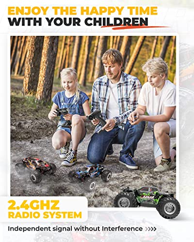 BEZGAR 20 Toy Grade 1:20 Scale Remote Control Car,2WD Top Speed 15 Km/h Electric Toy Off Road 2.4GHz RC Monster Vehicle Truck Crawler with Two Rechargeable Batteries for Boys Kids and Adults by BEZGAR