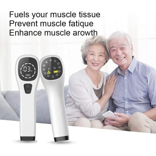 Cold Laser Human/Vet Device with LED Display Targets Joint and Muscles Directly for Pain ReliefInfrared Light(2x808nm +12X650nm) by KTS