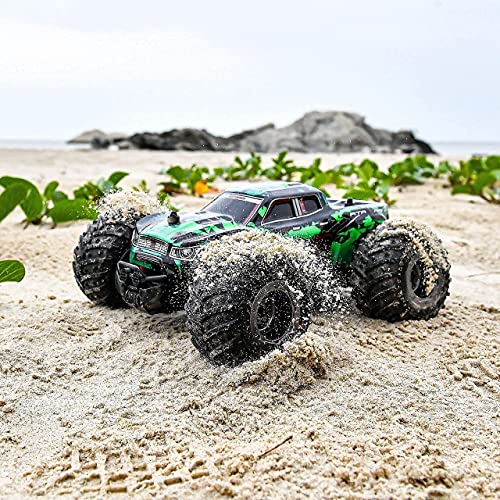 BEZGAR 20 Toy Grade 1:20 Scale Remote Control Car,2WD Top Speed 15 Km/h Electric Toy Off Road 2.4GHz RC Monster Vehicle Truck Crawler with Two Rechargeable Batteries for Boys Kids and Adults by BEZGAR