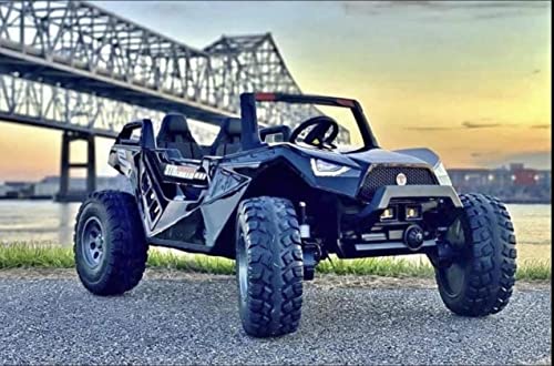 4X4 Upgraded Kids Ride on car 24v XL Ride On UTV Buggy Quad SIDEBYSIDE RZR with 2 Adjustable Leather Seats Rubber Tires TV Touch Screen Parent Remote Control 2-11mph 3 speed new 2023 model holds 265lb from Next generation